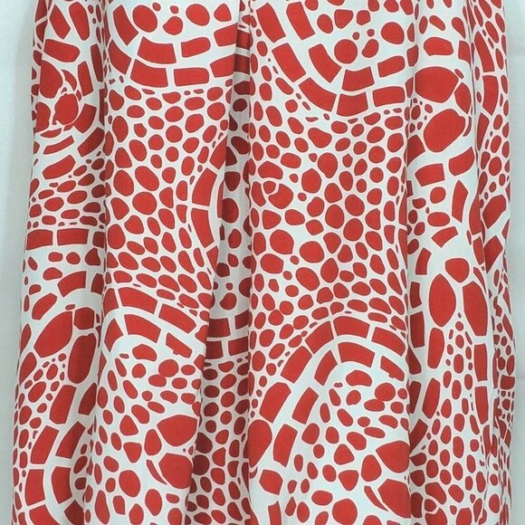 Southern Frock Tank Top Red White Geometric Small - Picture 2 of 5